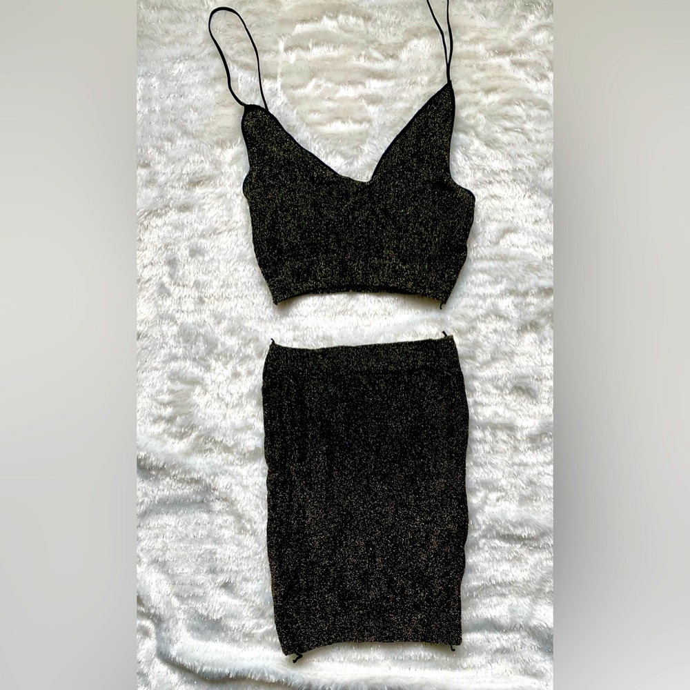 Crop Top and Mini Skirt